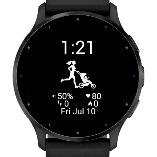 Running Mom – Jogging Stroller Watch Face · Screenshot 0