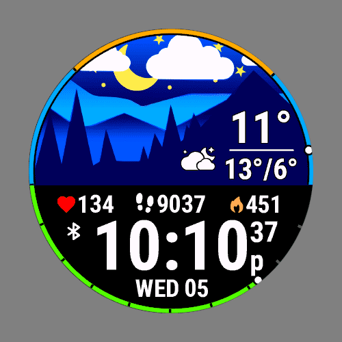 ⭐️WEATHER FACE by ERSHOVLAD watch face screenshot 4