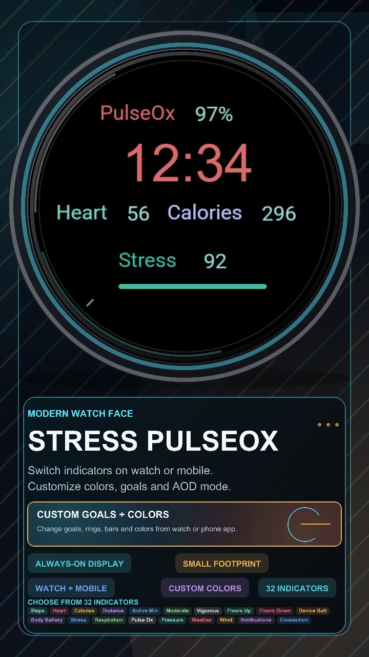 Stress PulseOx · Screenshot 1