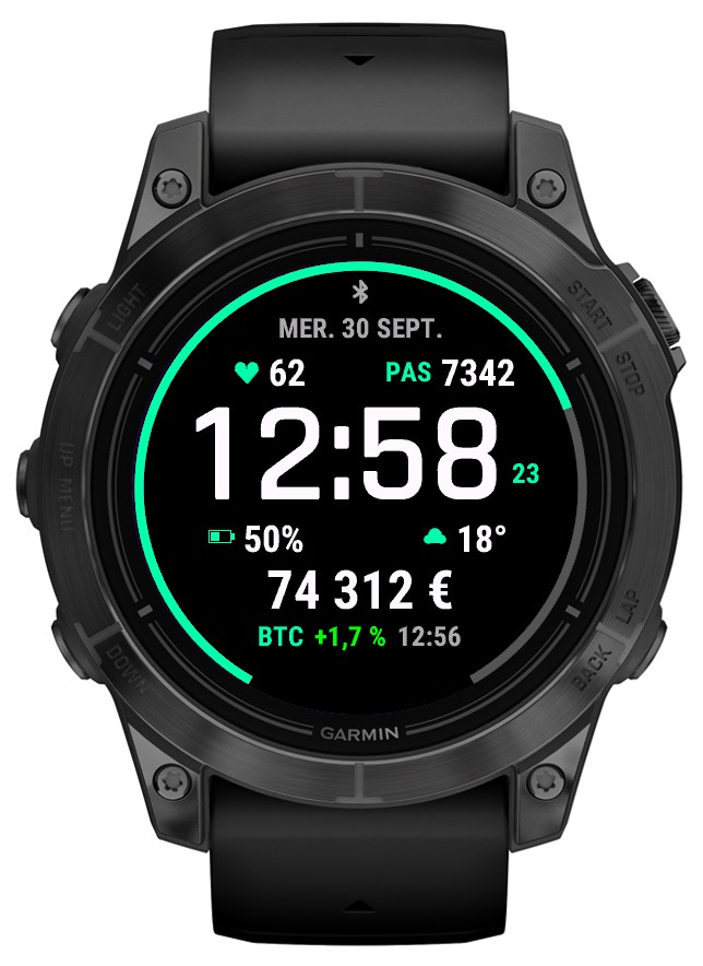 BitcoinLive — Bitcoin Price Watch Face · Screenshot 3