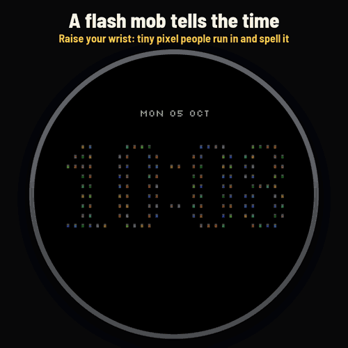 Astra Flashmob Pro – 像素人群 动态表盘 · Screenshot 0
