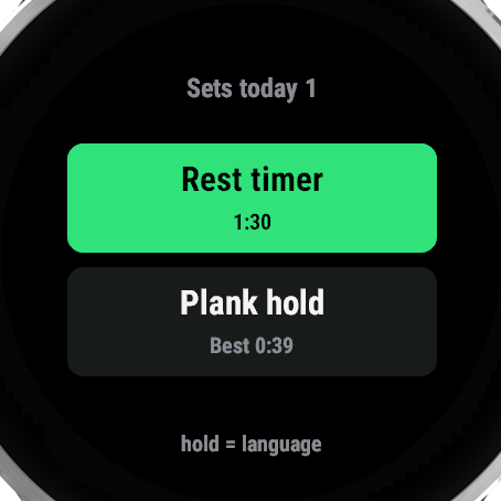 Gym Timer - Rest & Plank · Screenshot 0