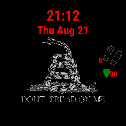 Don't Tread on Me - Patriotic Watch Face · Screenshot 2