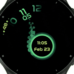 Pitch-Black Universe Watch Face · Screenshot 1
