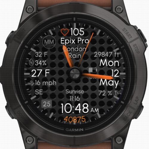 Graphite - Orange (OWM Weather) · Screenshot 4
