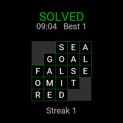 Mini Cross - Daily Crossword gameplay screenshot 4