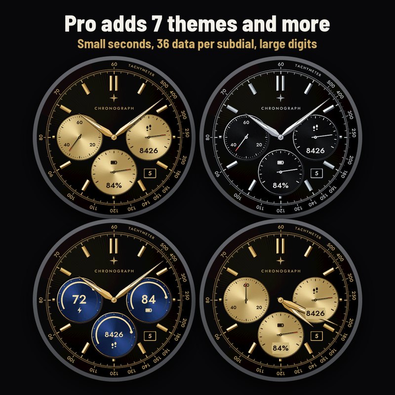Astra Chrono Noir – Animert gullkronograf · Skjermbilde 4
