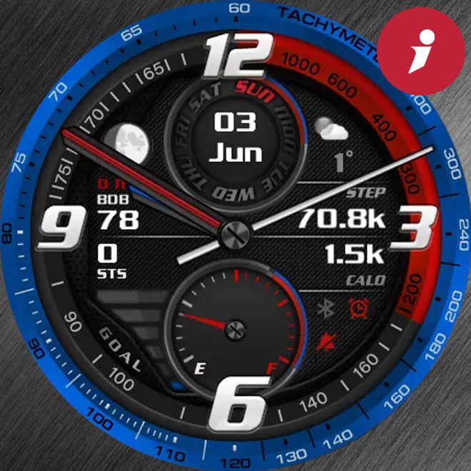iFacer - TachyMeter 01 · Screenshot 2