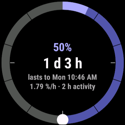 Battery - Six Weeks of Charge History - StateCue · Screenshot 0