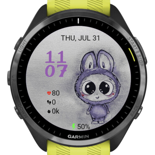 Labubu Bunny Suit – Cute Purple Watch Face · Screenshot 1