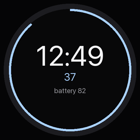 Plain Power Pro - Big Watch Face · Screenshot 0