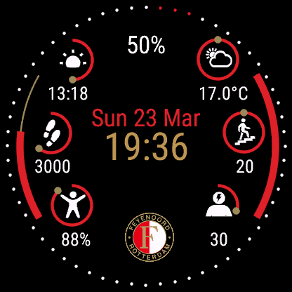 Eredivisie football watchface · Screenshot 1