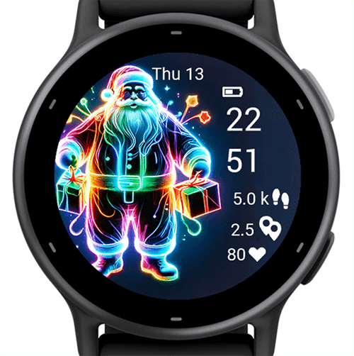 Christmas Neon Santa G · Screenshot 3