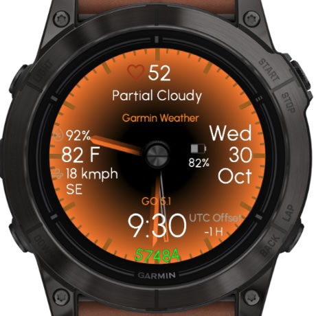 Gradient - Orange (Garmin Weather) · Screenshot 3