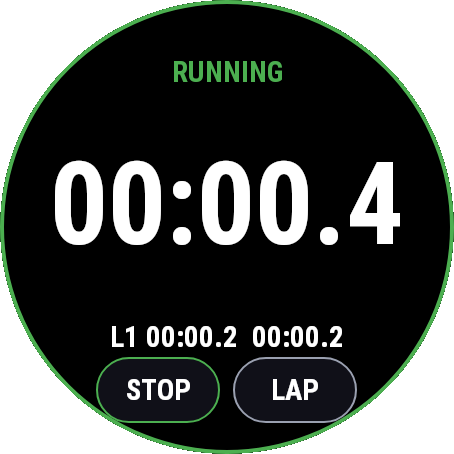 Stopwatch: Lap Timer & Splits · Screenshot 1