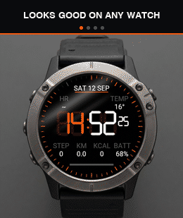 Grid Elite: Retro 80s LCD Digital Watch Face · Screenshot 4