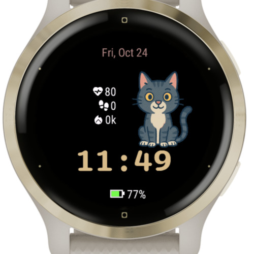 Happy Cat – Adaptive Watch Face · Screenshot 1