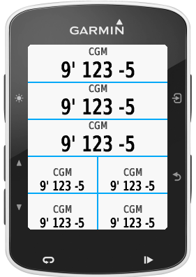 xDrip+/Spike/Nightscout Datafield screenshot 1