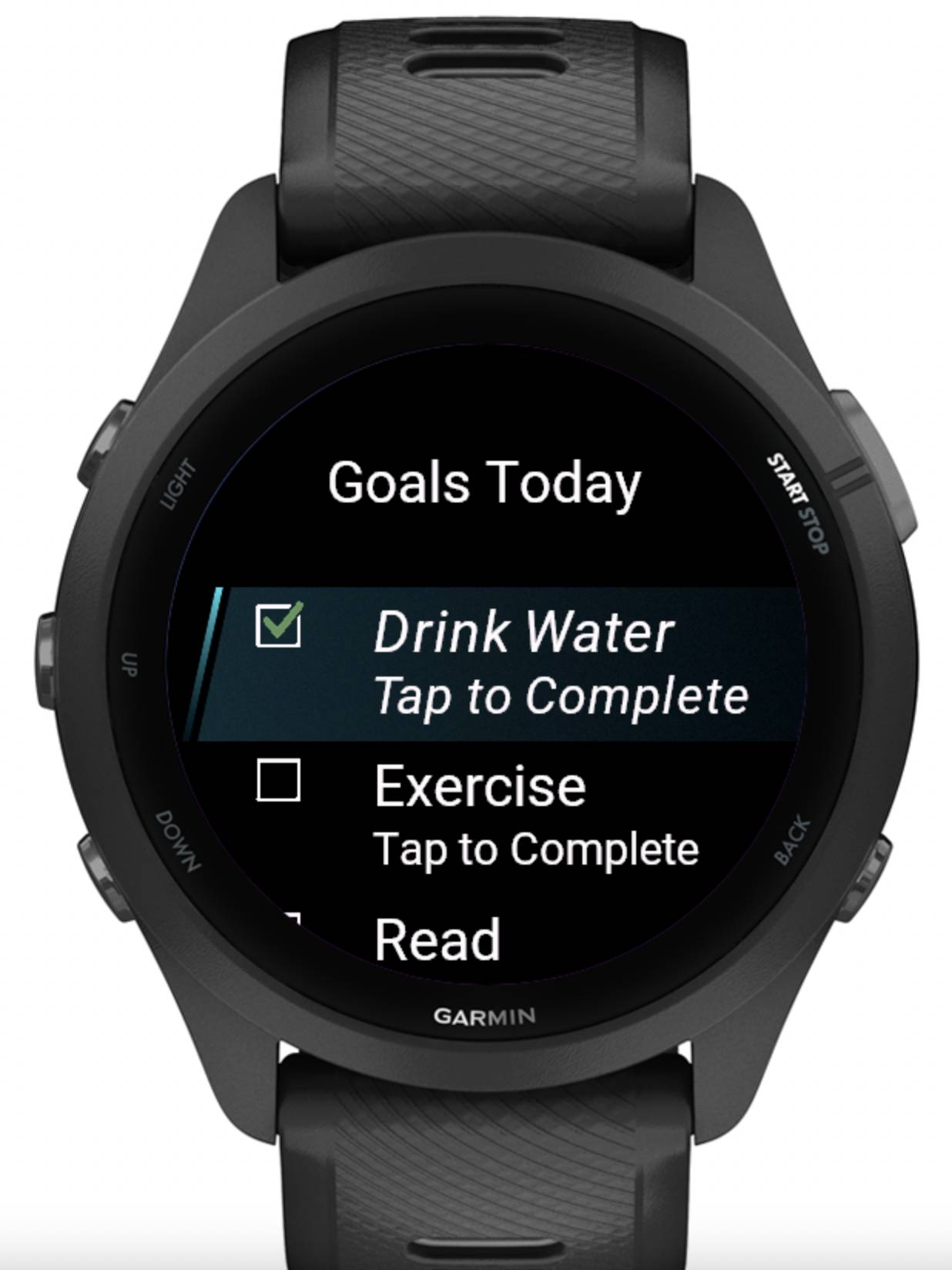 Today's Goals · Screenshot 2
