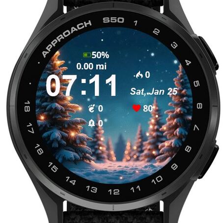 Christmas Lights on Midnight Background · Screenshot 0