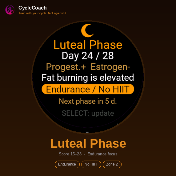 Cycle Coach – Cycle-based Training Recommendation · Screenshot 3
