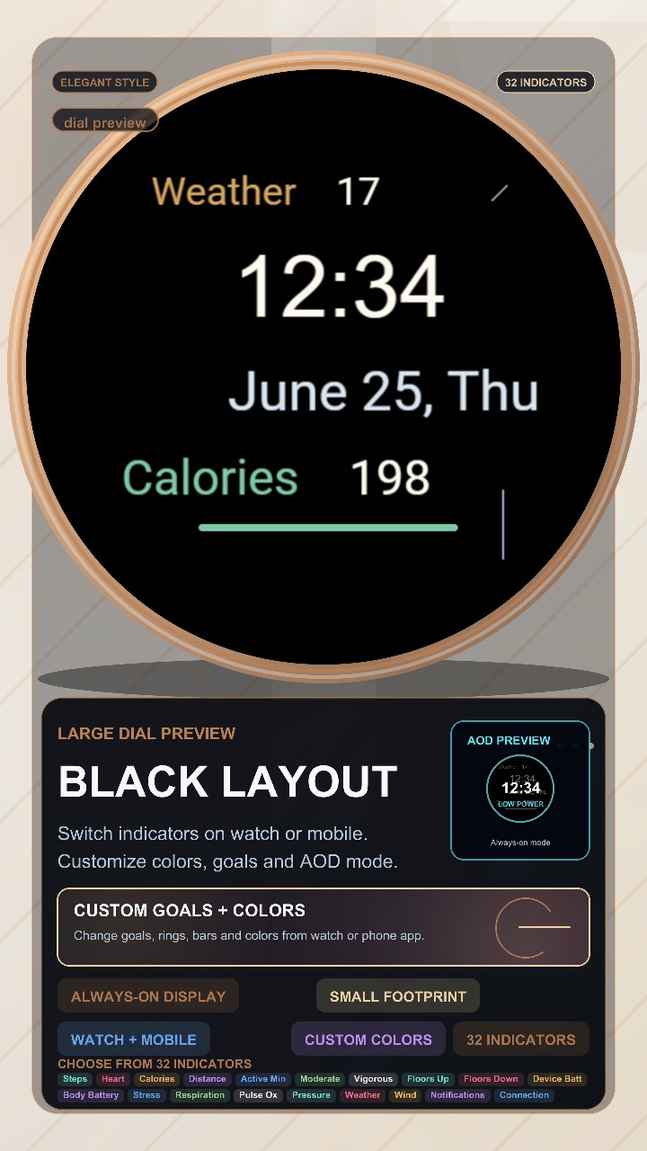 Black layout · Screenshot 1