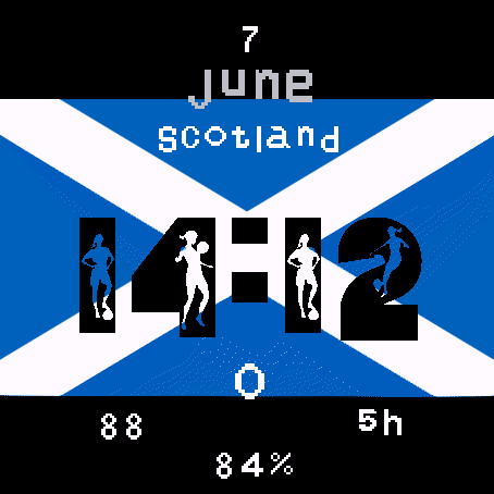 Scotland Football Saltire Watch Face · Screenshot 0