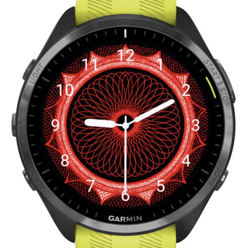 Red Mandala Analog 3