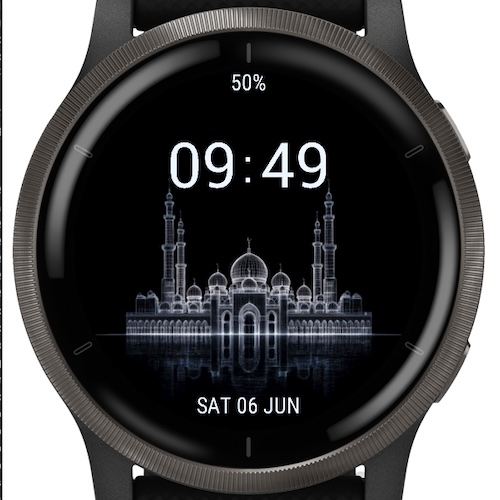 Abu Dhabi Mosque — Wireframe Watch Face · Screenshot 0