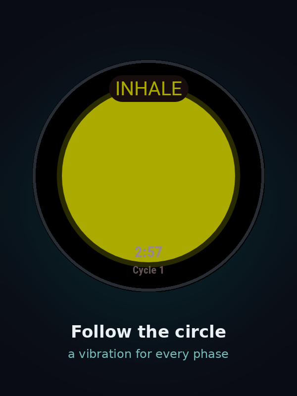Breathe Free: Box Breathing · Screenshot 2