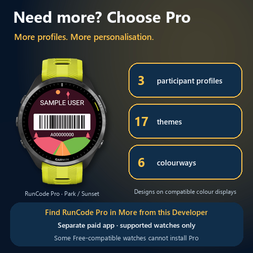 RunCode - Parkrun Barcode · Screenshot 4