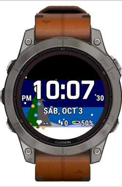 Christmas Tree: Snowy Night Watch Face · Screenshot 1