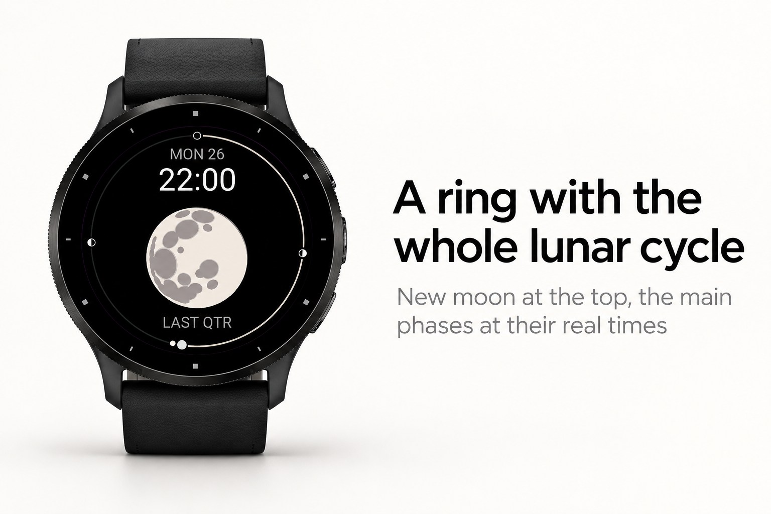 Lunette - Moon Phase Watch Face · Screenshot 2
