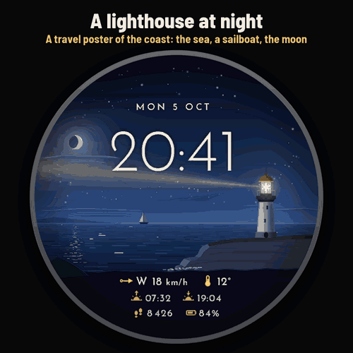 Astra Beacon – Mostrador náutico animado, farol · Captura de ecrã 0