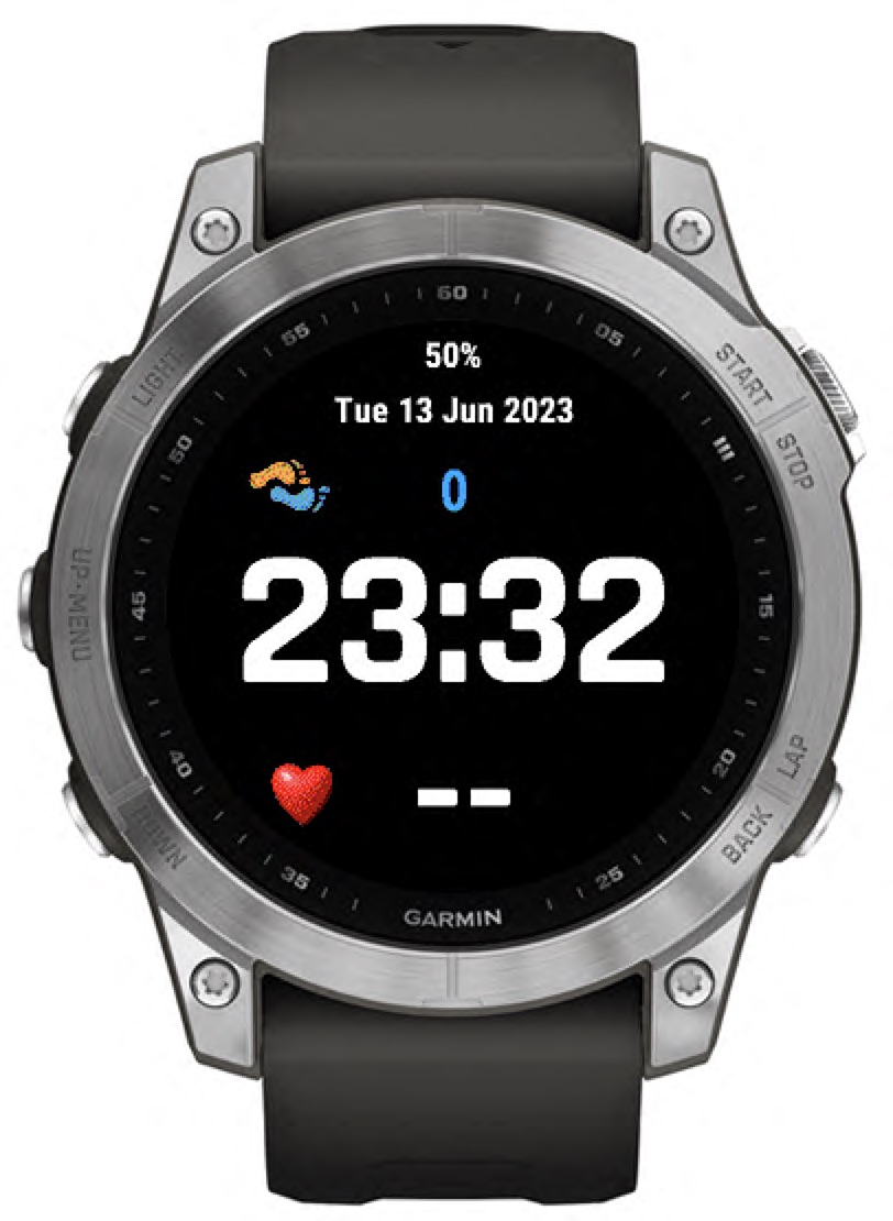 Large font heart rate with wheelchair support · Screenshot 0