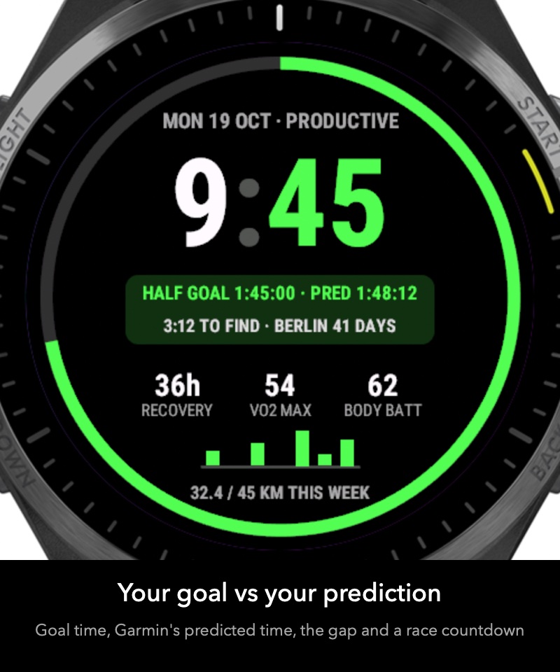 Pace Lab - Marathon & 5K Running Watch Face · Screenshot 1