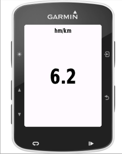 Ascent Distance Ratio Data Field · Snímek obrazovky 0