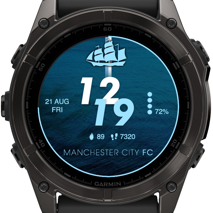 Manchester City Football Soccer Watch Face · Screenshot 1