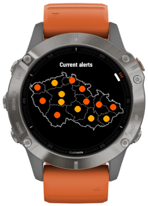 Czech weather alerts · Screenshot 1