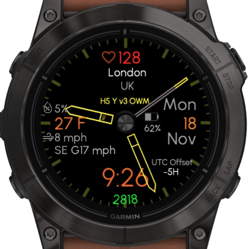 Hybrid 5 Yellow (OWM Weather) · Screenshot 1