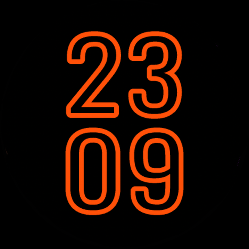 Outline Typography: Minimal Big Digits flare · Screenshot 0
