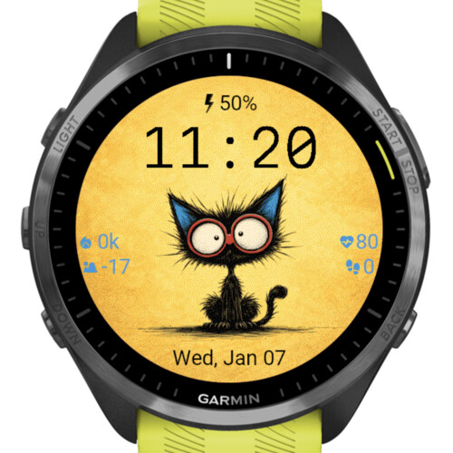 Nerdy Cat on Yellow · Screenshot 1