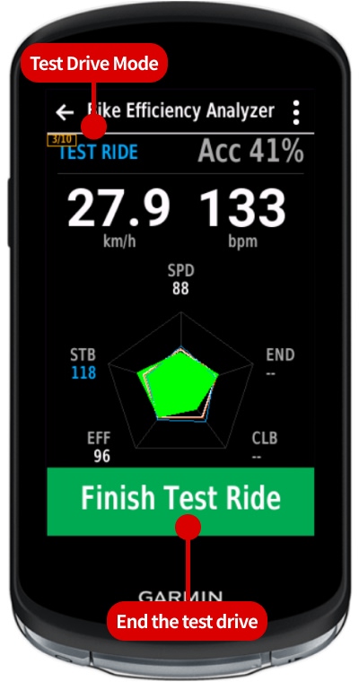 Bike Efficiency: Real-Time Bike Comparison · Screenshot 2
