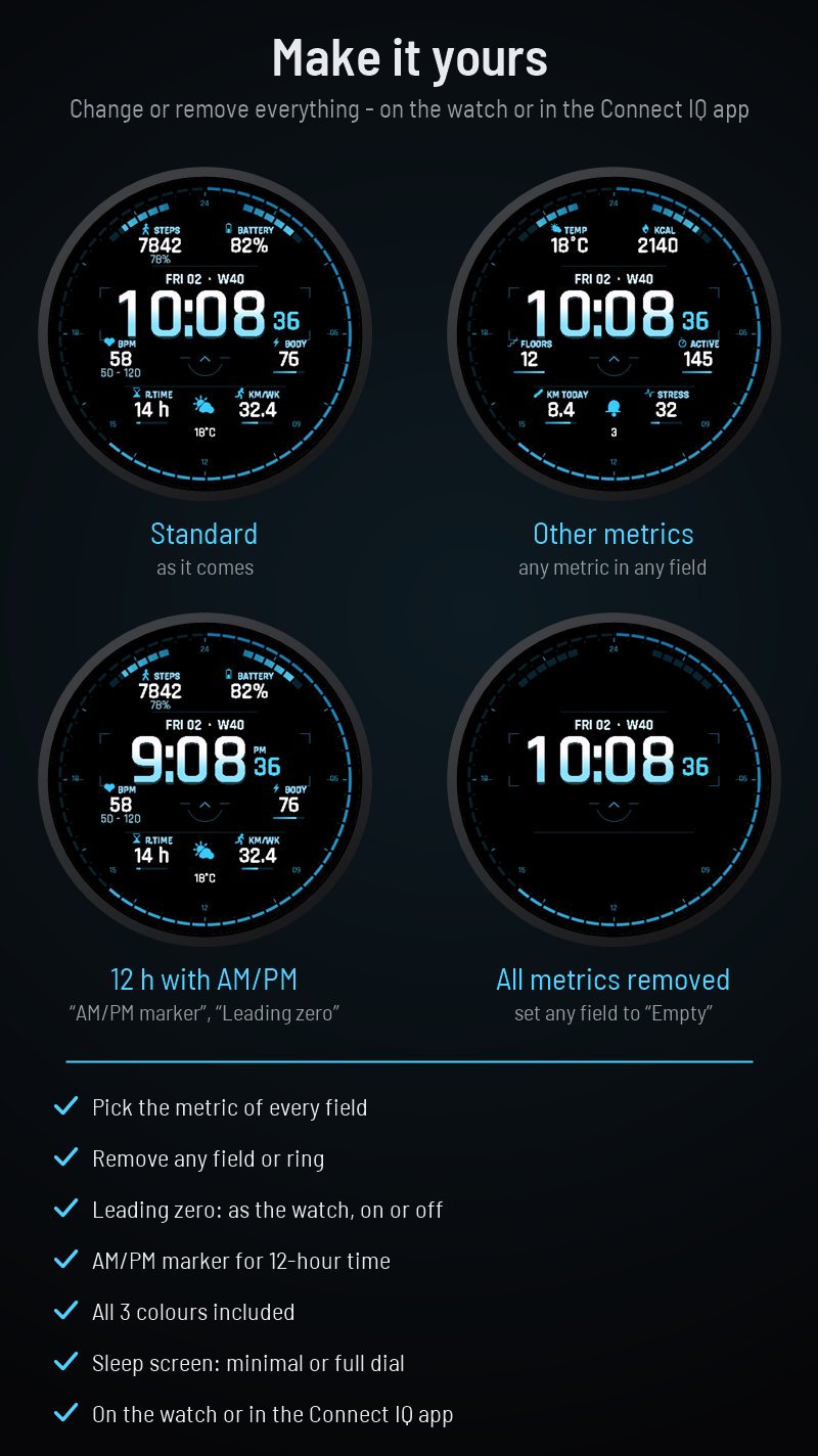 Talon HUD - Tactical Military Watch Face · Képernyőkép 2
