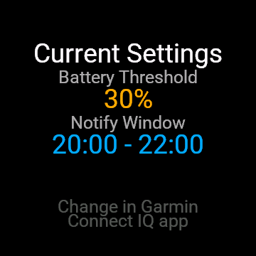 Low Battery Notifications · Screenshot 1