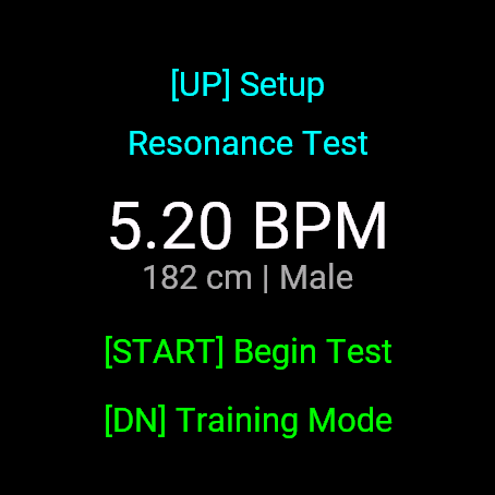 Peak Frequency: HRV Resonance Breath Pacer · Screenshot 0