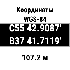 Coordinates WGS-84 Widget · Screenshot 2