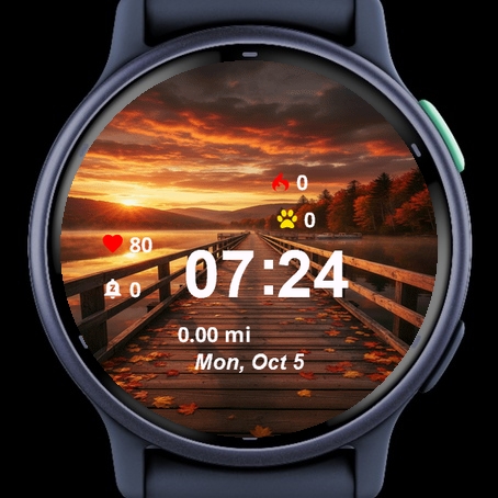 Autumn Sunset Over Wooden · Screenshot 2
