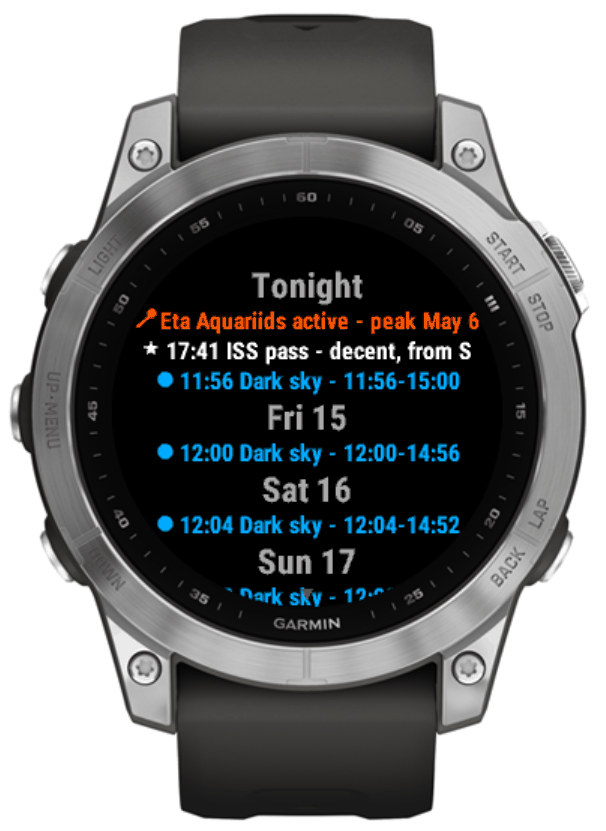 Stargazer - Stargazing briefing for tonight · Screenshot 1