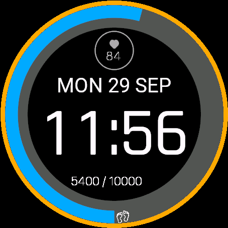 StepsGoal Watchface – Keep track of your steps · Screenshot 1